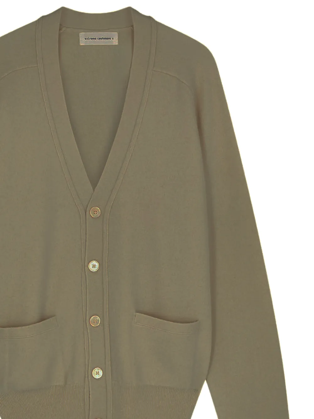  Extreme Cashmere Front-pocket Cardigan - Neutrals 