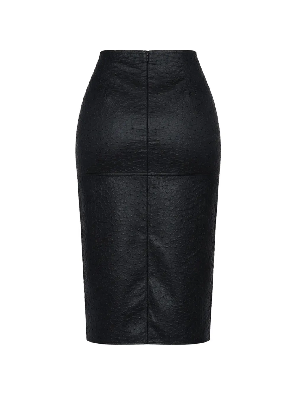 Elisabetta Franchi High waist midi-rok met print en Zwart