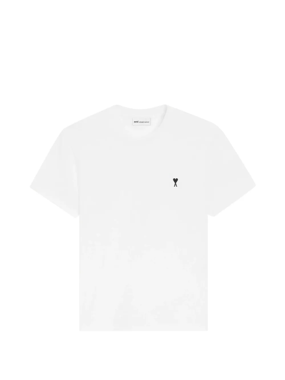 AMI Paris embroidered-logo T-shirt - Weiß