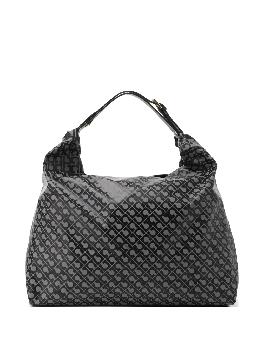 Gherardini printed leather shoulder bag - Nero