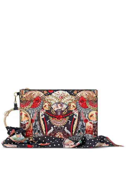 Camilla ring scarf clutch bag