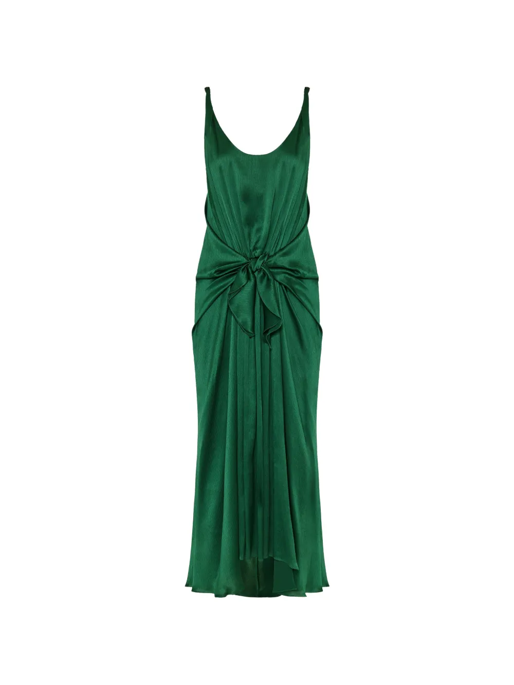 JW Anderson scoop-neck midi dress - Verde