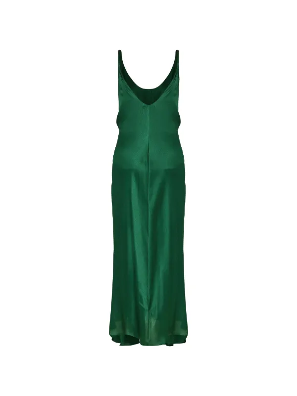 jw anderson green dress scoop-neck Midi | fall mini dress women