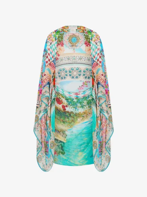 Camilla Chiffon floral-print silk shrug