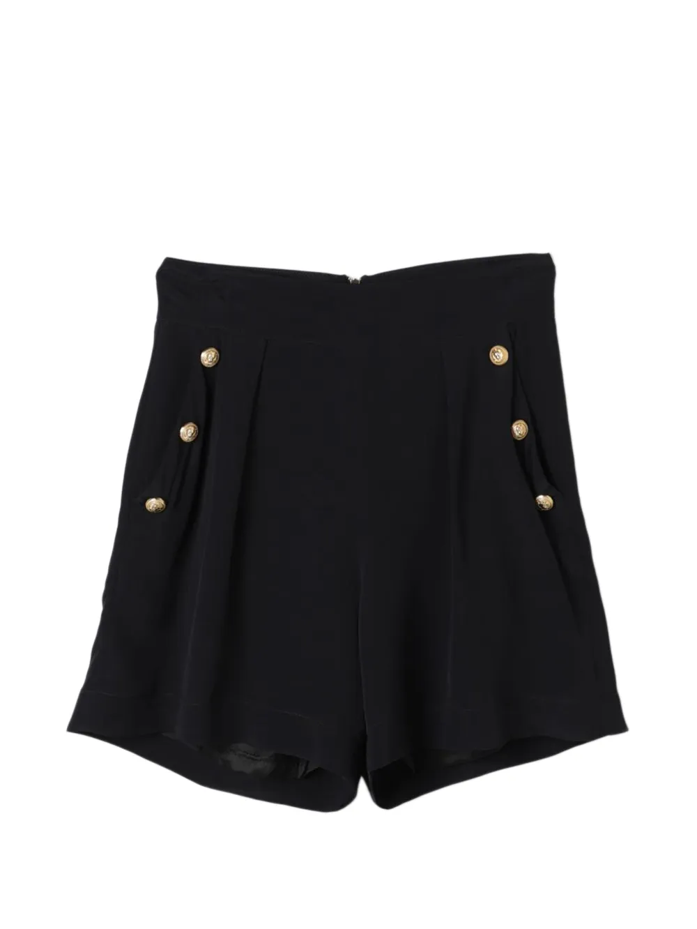 Balmain Kids button elasticated waistband shorts - Schwarz