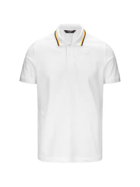 K-Way Jud striped-collar polo shirt