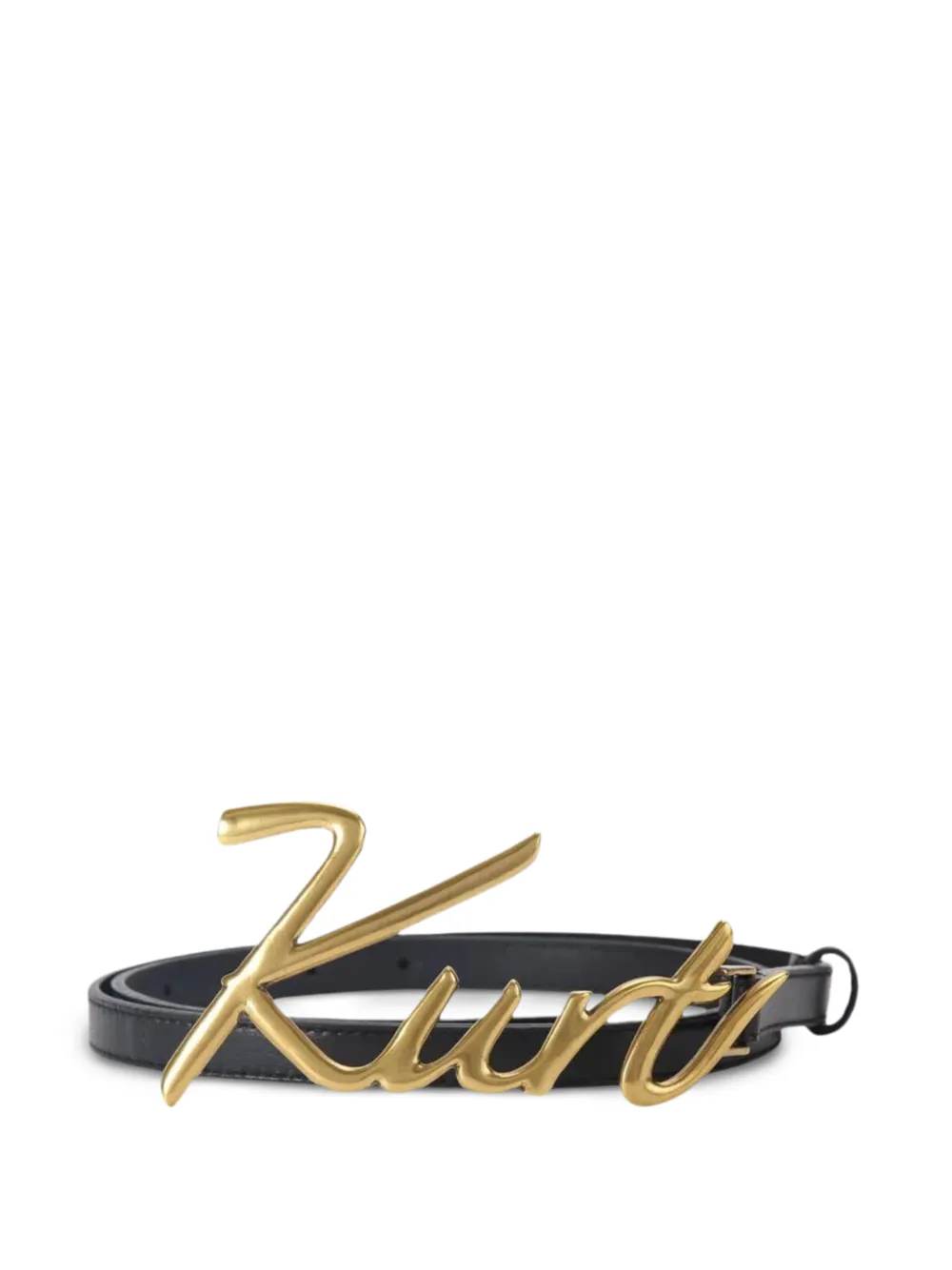 Kurt Geiger London metal-logo belt - Nero
