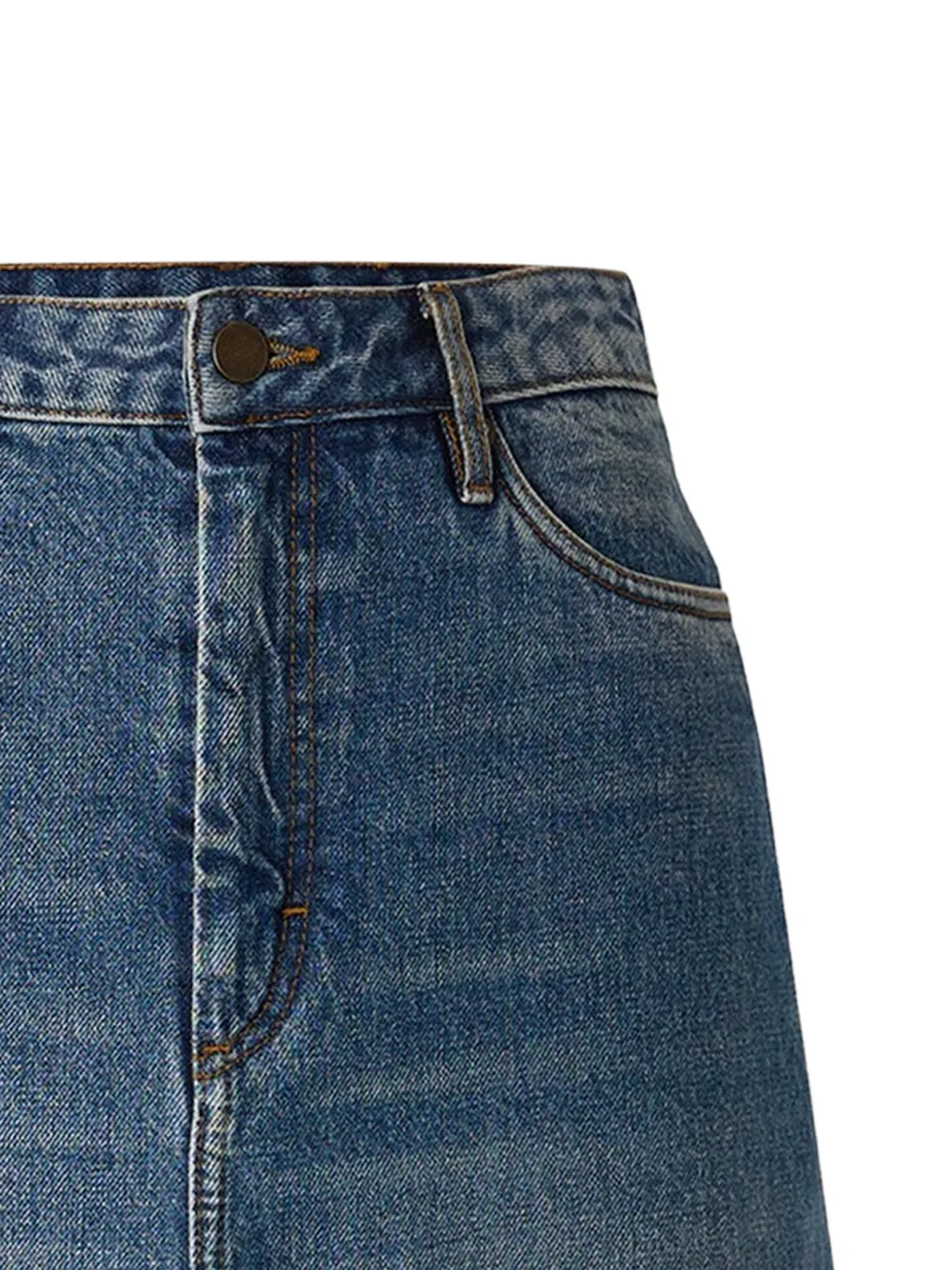 Soeur Halo midi-rok Blauw