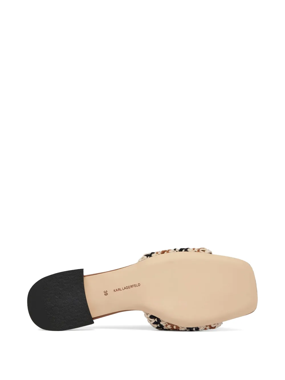 Karl Lagerfeld Petalo II gehaakte slippers Beige
