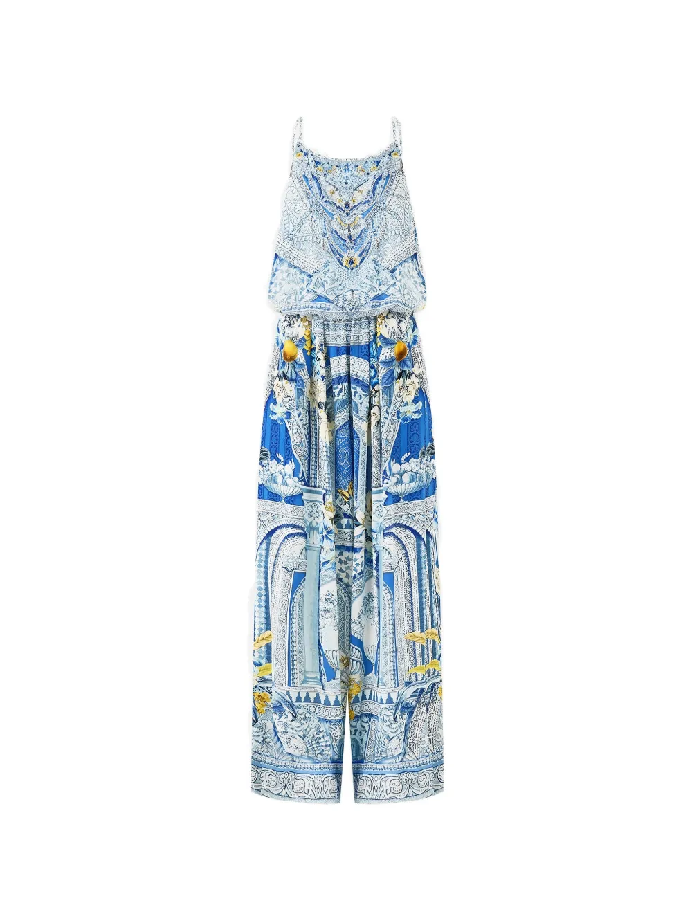Camilla Shoestring-strap jumpsuit - Blu