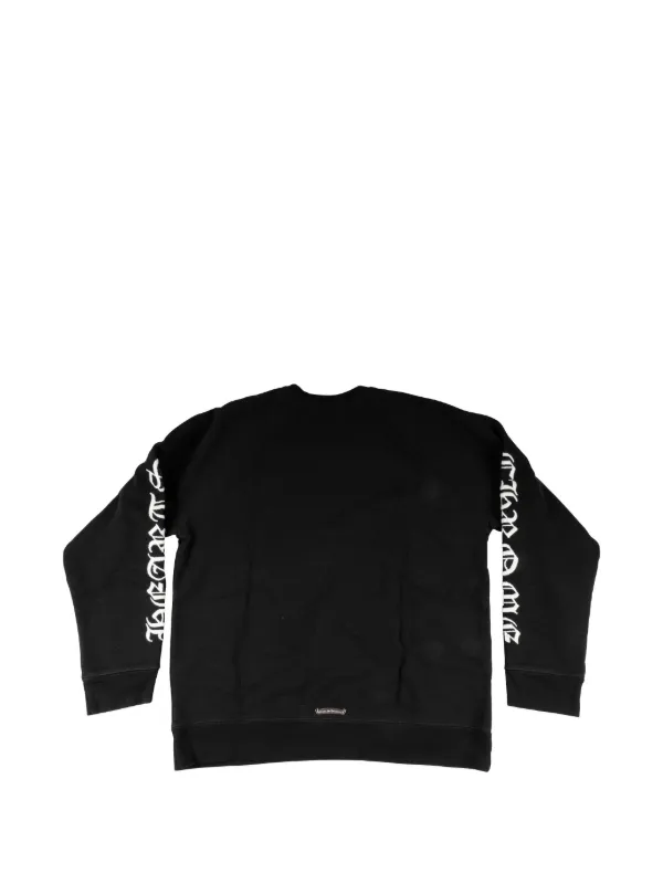 Chrome Hearts Embroidered logo-print Sweatshirt | Black | FARFETCH JO
