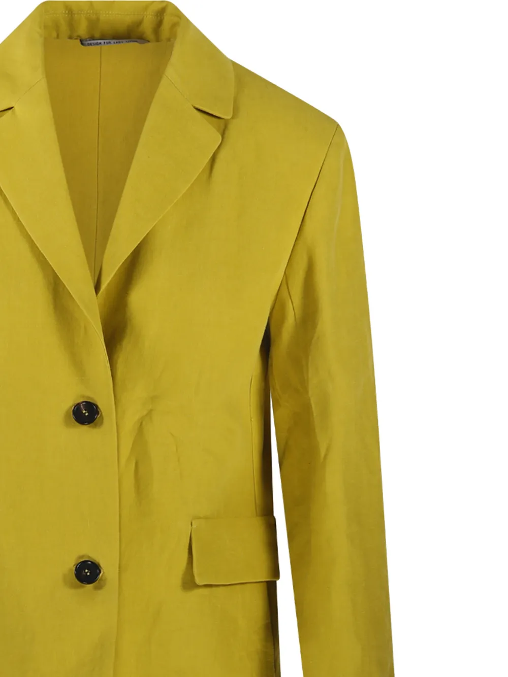 'S Max Mara Blazer met enkele rij knopen Geel