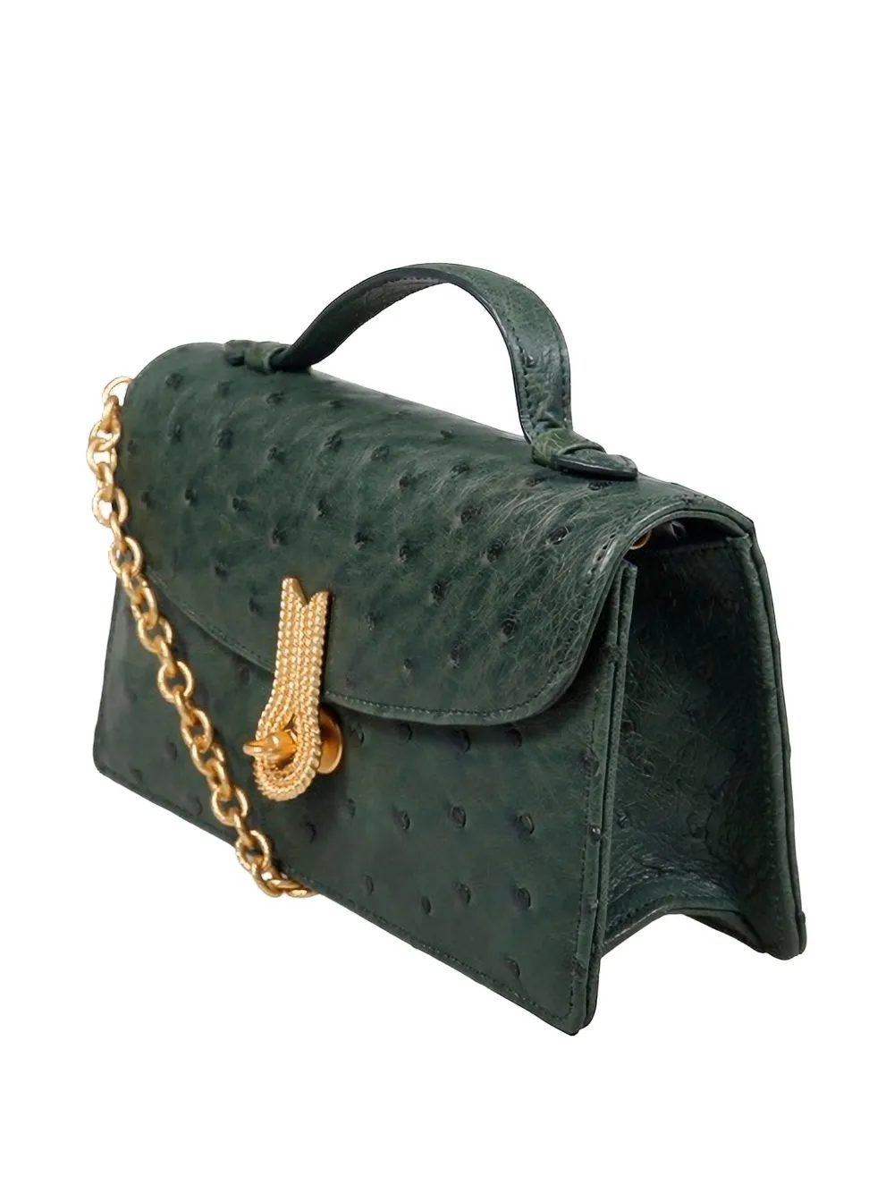  Amato Daniele Chain Top-handle Shoulder Bag - Green 