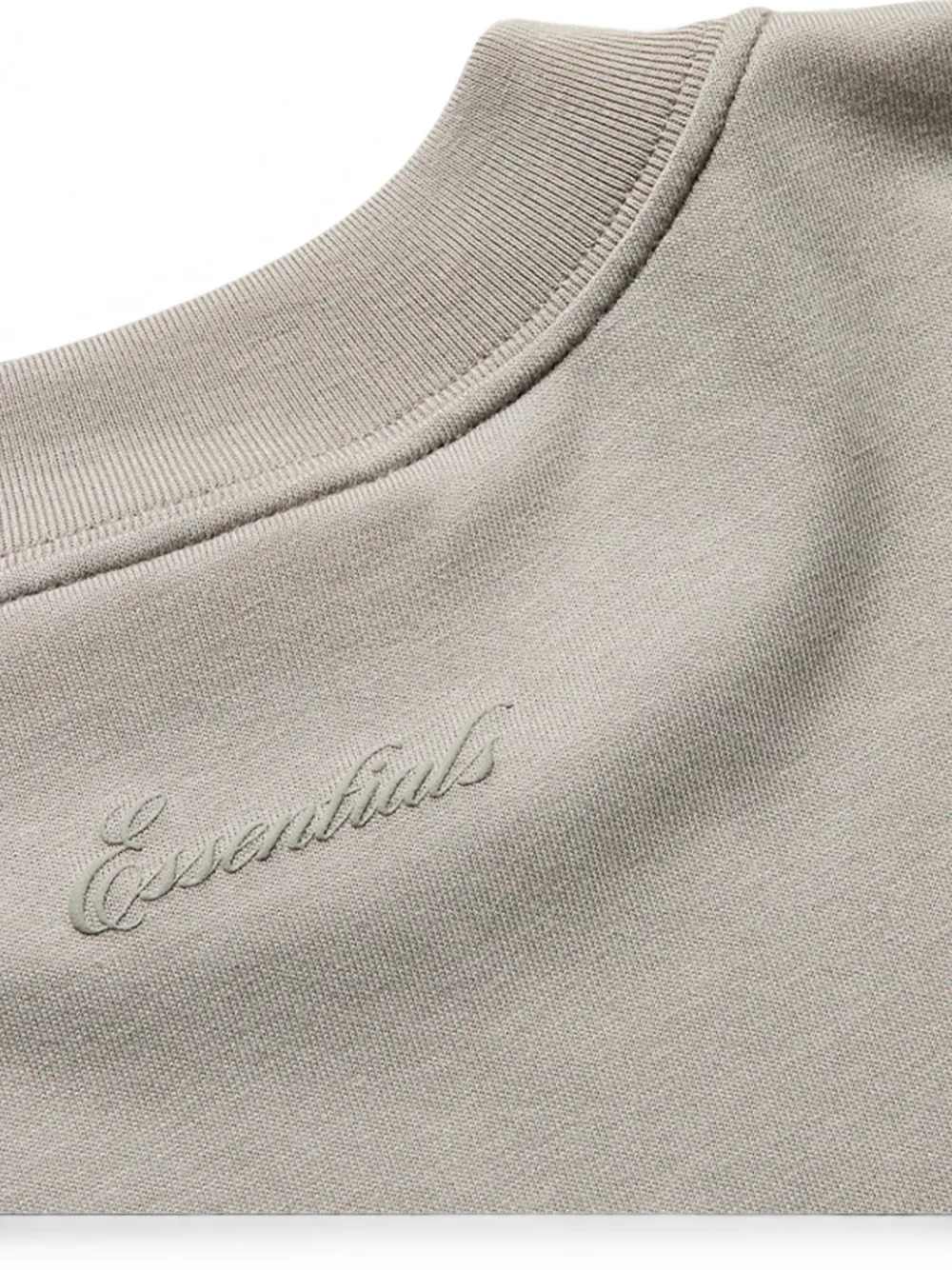 FEAR OF GOD ESSENTIALS T-shirt met verlaagde schouders Beige