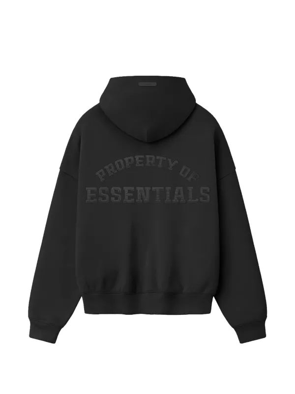 FEAR OF GOD ESSENTIALS Half Zip Hoodie | Black | FARFETCH CA