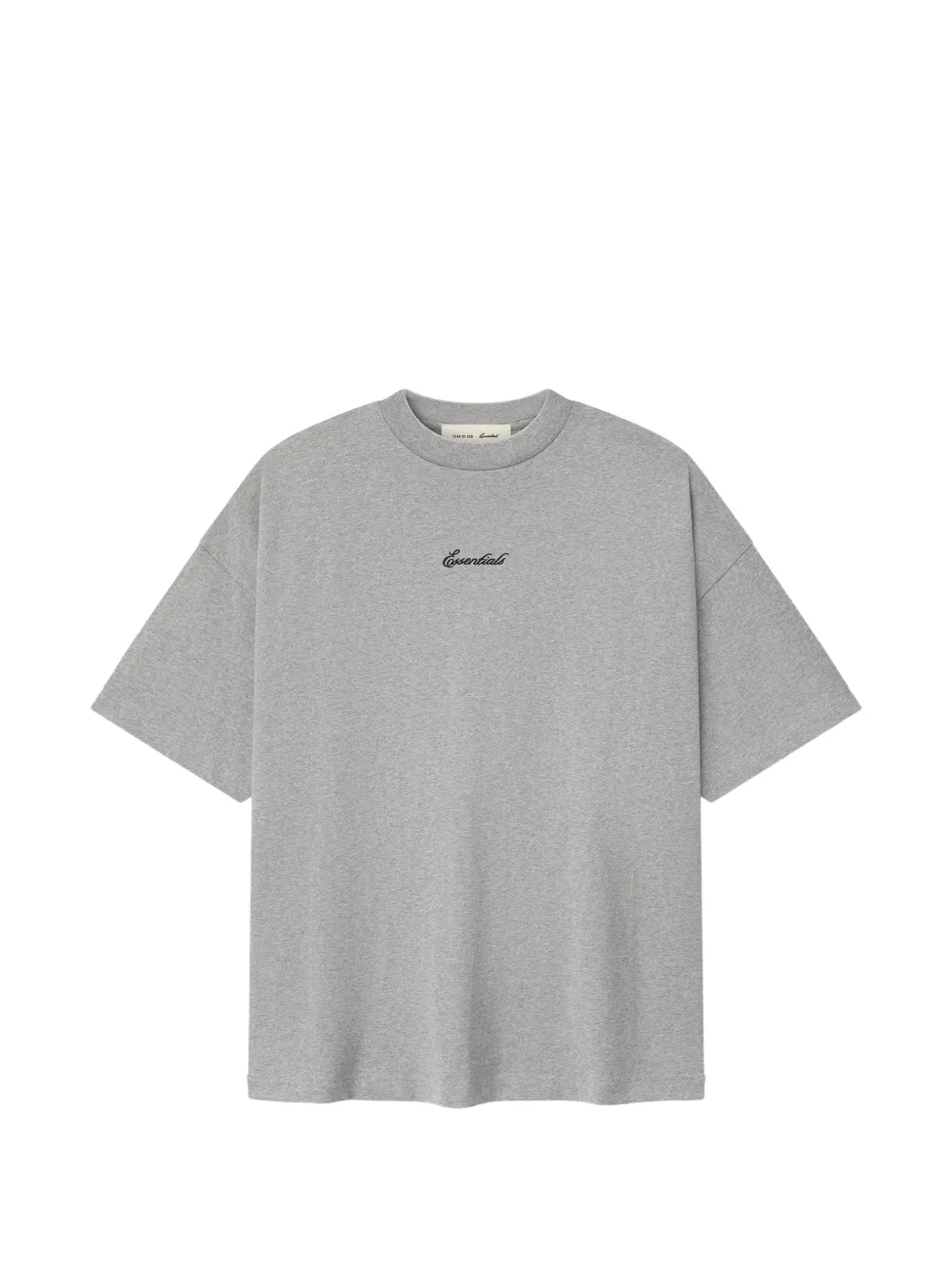 Essentials Logo-detail T-shirt In Burgundy