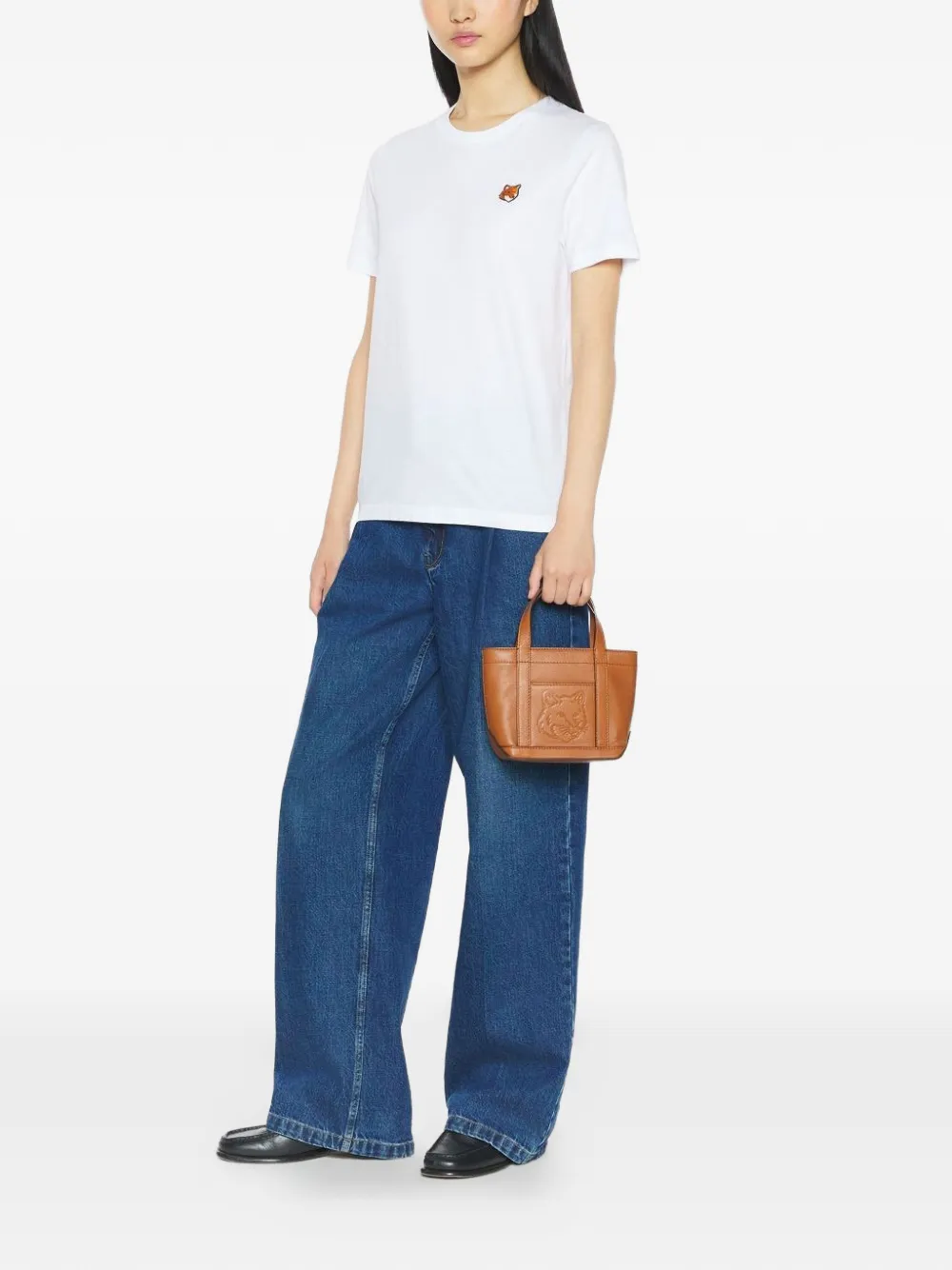  Maison Kitsuné Fox Head Regular T-shirt - White 