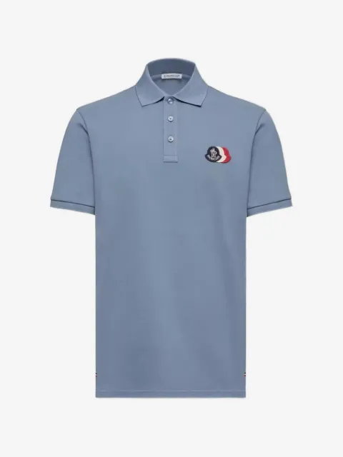 Moncler logo-patch polo shirt