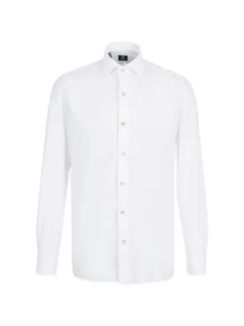 Luigi Borrelli slub-texture long-sleeve shirt