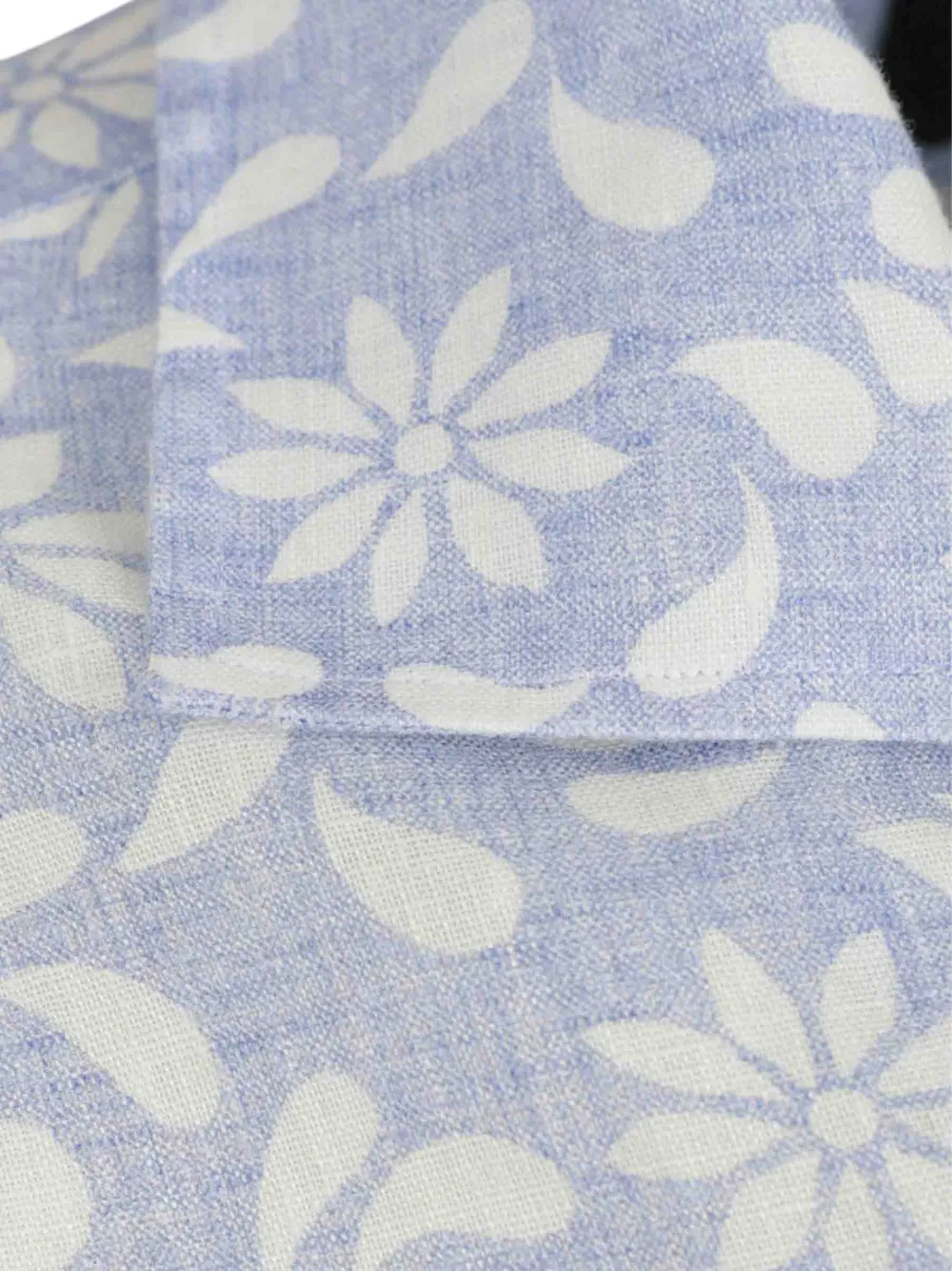 Luigi Borrelli Overhemd met bloemenprint Blauw