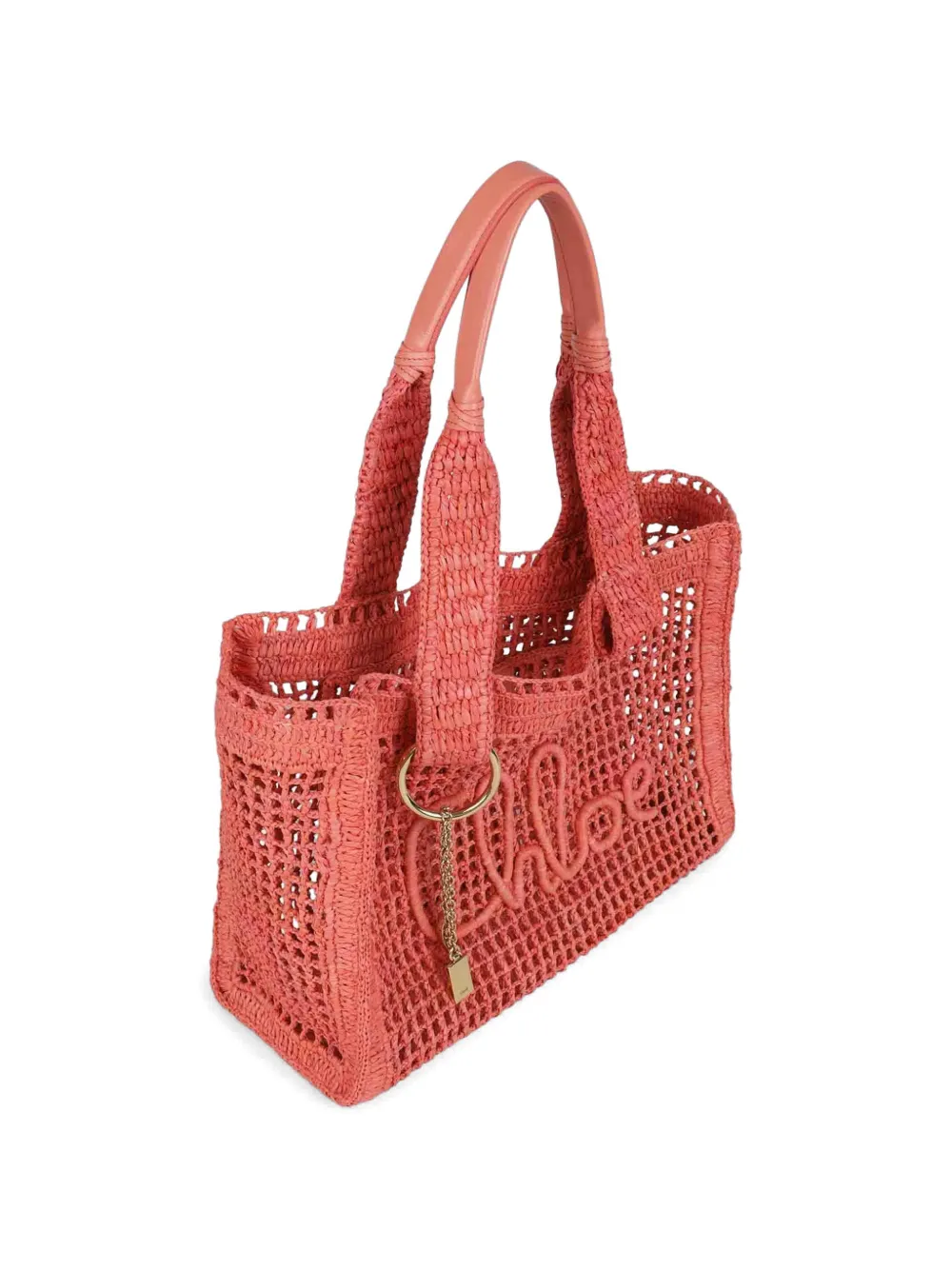 Chloé Raffia tas Roze