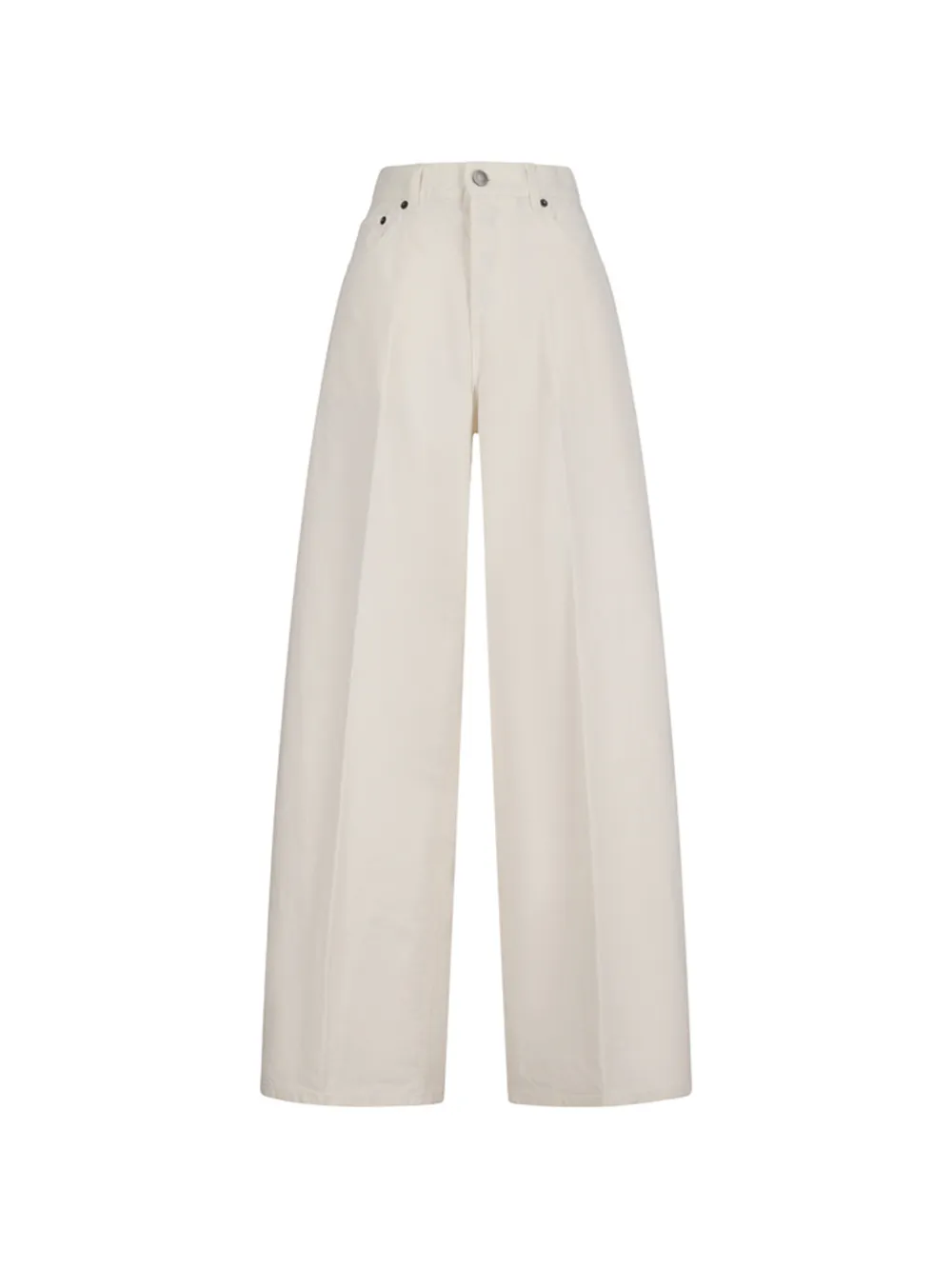 Haikure Jeans Bethany a gamba ampia - Toni neutri