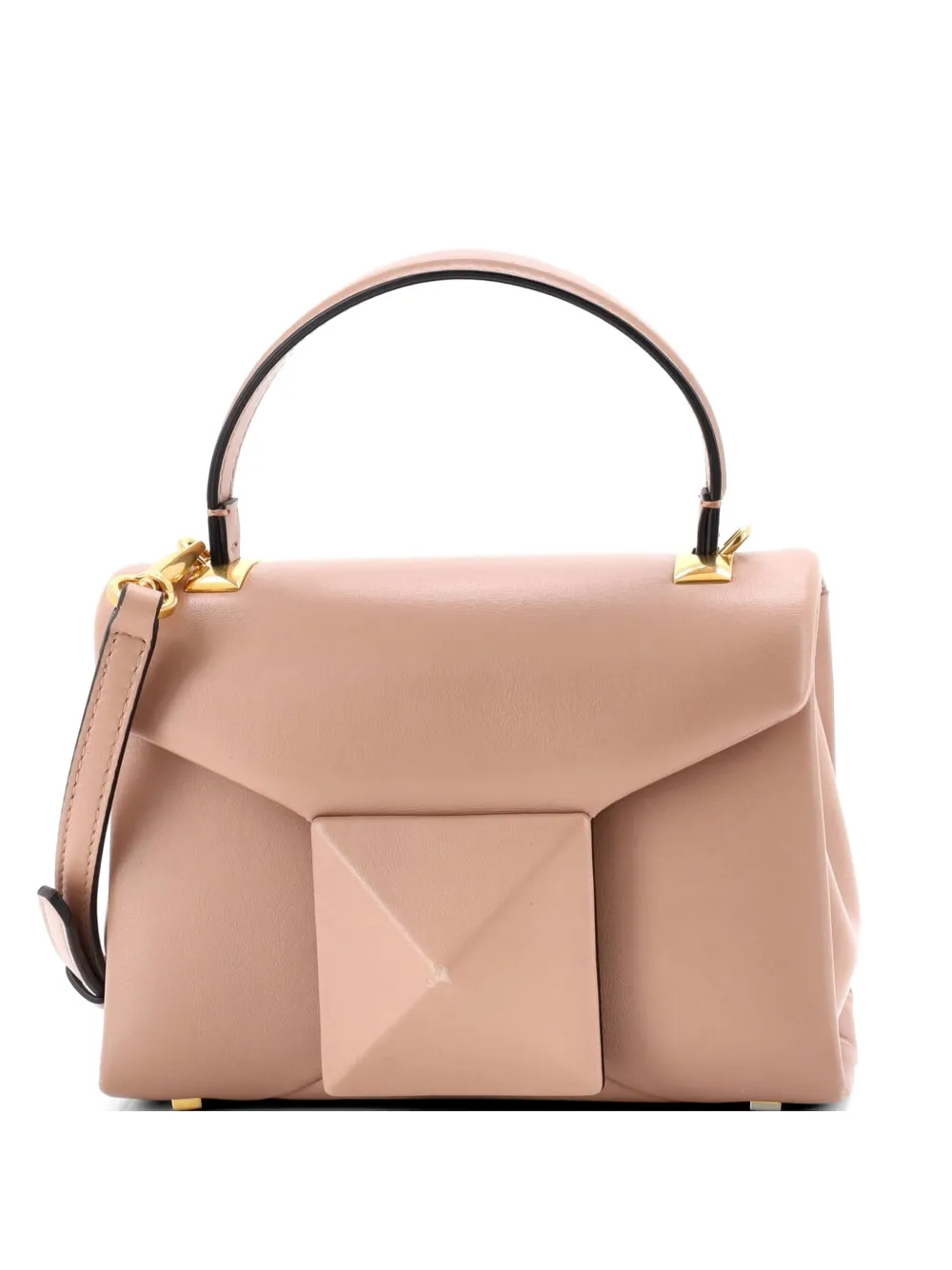 Valentino Garavani Pre-Owned One Stud Top Handle Flap Bag Leather Mini shoulder bag - Rosa