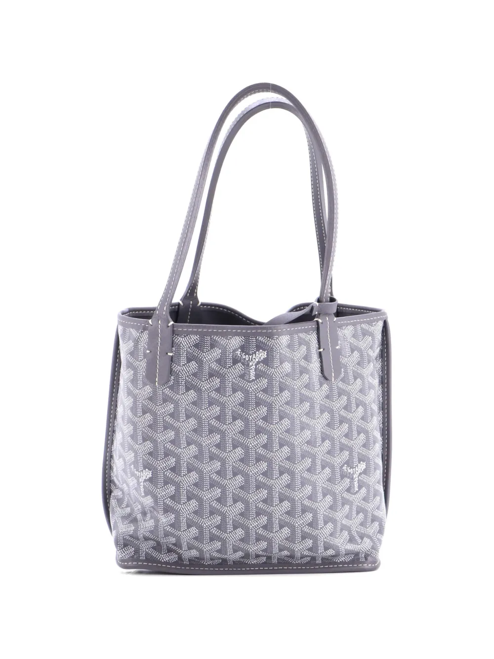 Goyard Pre-Owned Anjou Reversible Tote Coated Canvas Mini satchel - Grigio