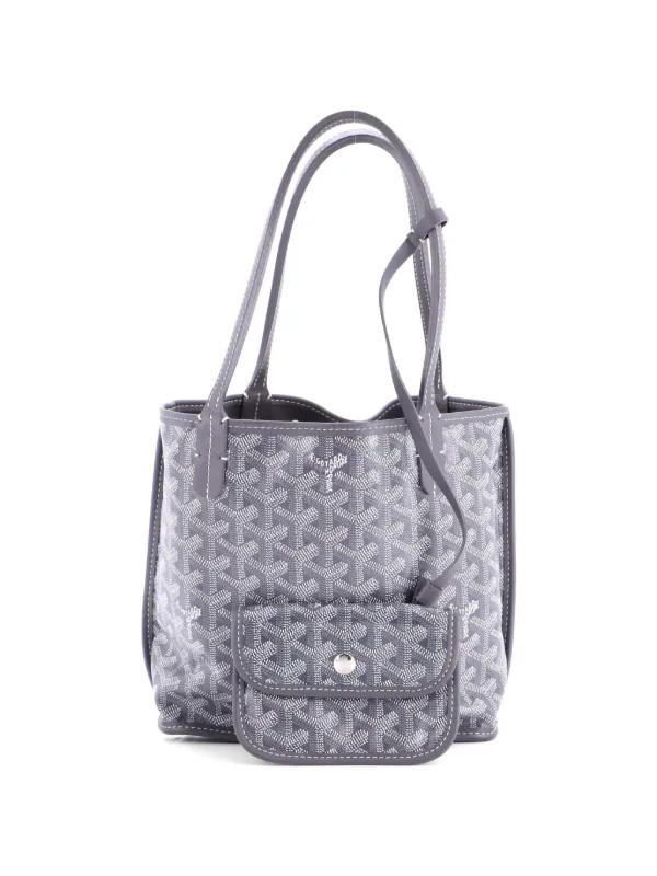 Goyard Pre-Owned Anjou Reversible Tote Coated Canvas Mini Satchel