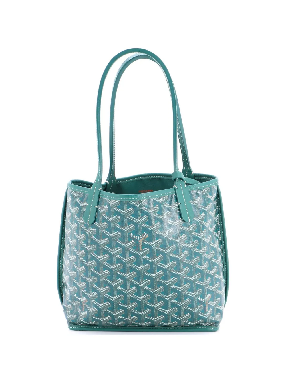 Goyard Pre-Owned Anjou Reversible Tote Coated Canvas Mini satchel - Verde