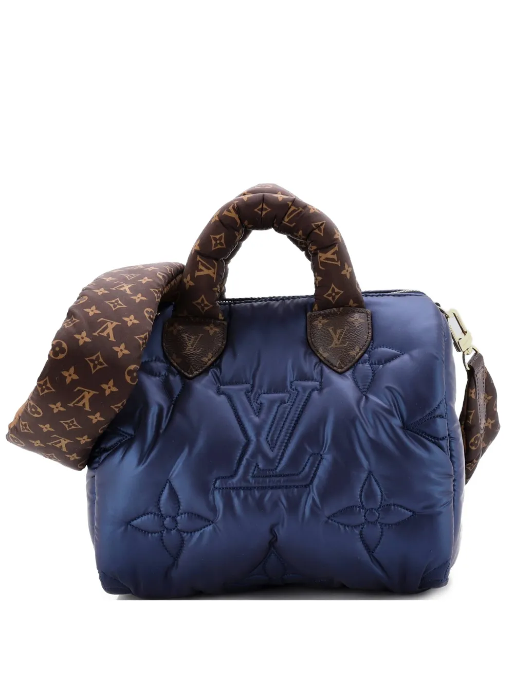 Louis Vuitton Pre-Owned Speedy Bandouliere Bag Monogram Quilted Econyl Nylon 25 shoulder bag - Blau