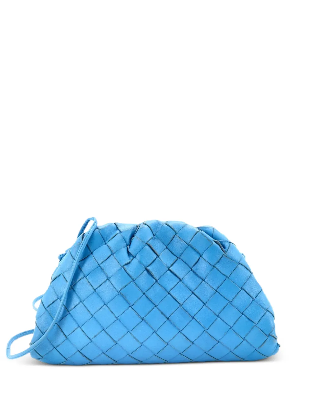 Bottega Veneta Pre-Owned The Pouch Intrecciato Nappa Mini crossbody bag - Blu