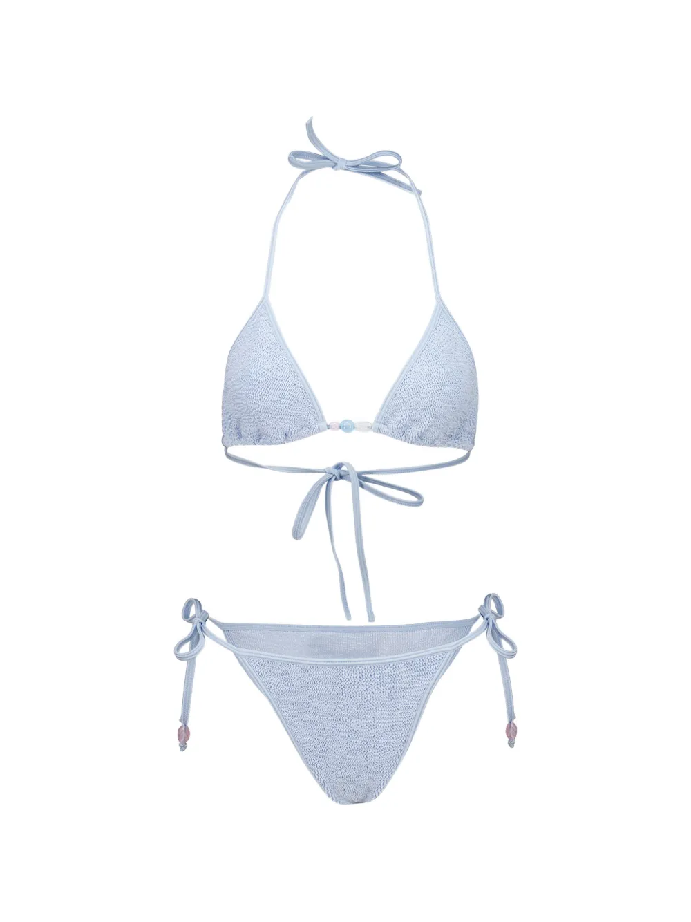 Hunza G Bikini Gina con perline - Blu
