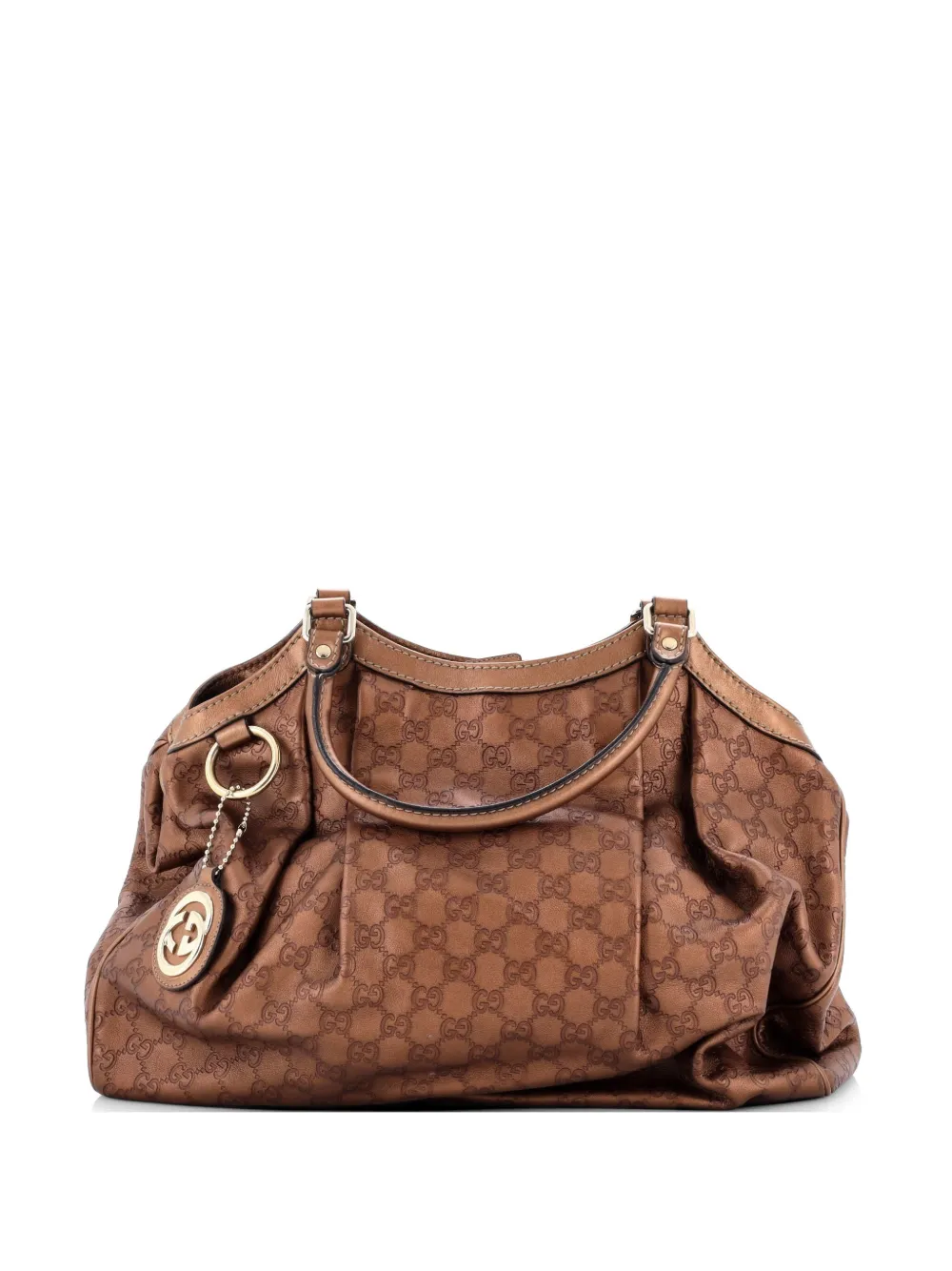 Gucci Pre-Owned Sukey Guccissima Leather Large tote bag - Marrone