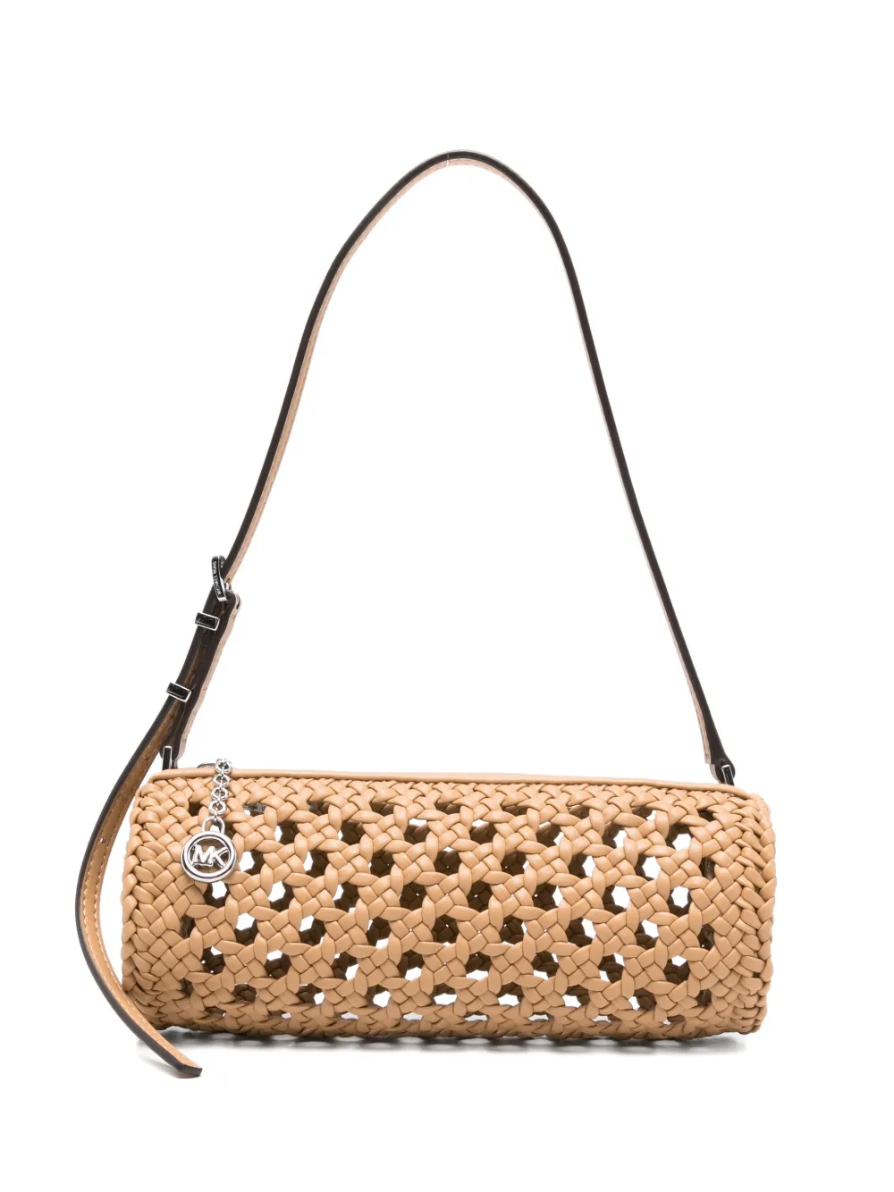 Michael Michael Kors Izzy woven cylinder shoulder bag - Toni neutri