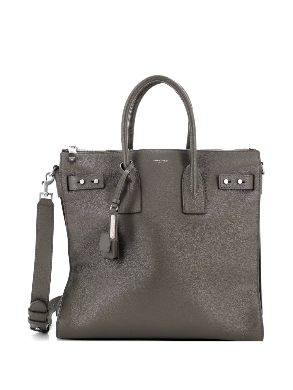 Saint Laurent Pre-Owned Sac de Jour Souple Zip Leather North South tote bag - Verde