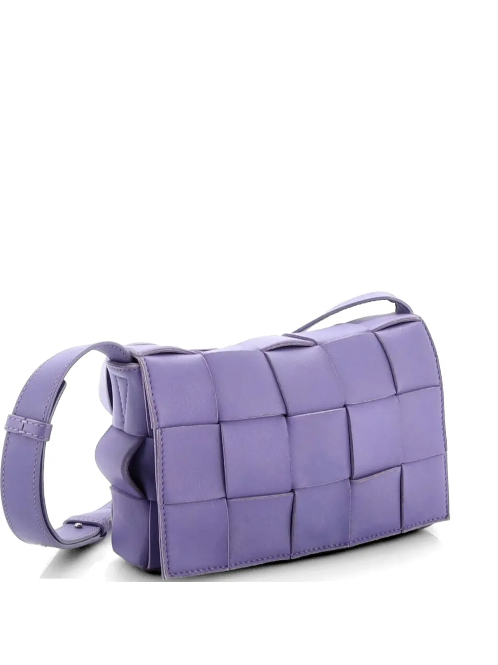 Bottega Veneta Pre-Owned Cassette Maxi Intrecciato Leather Small crossbody bag - Viola