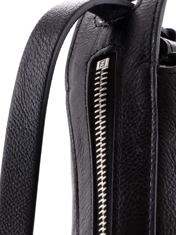 Fendi Pre-Owned Simply Leather Mini Shoulder Bag | Black | FARFETCH