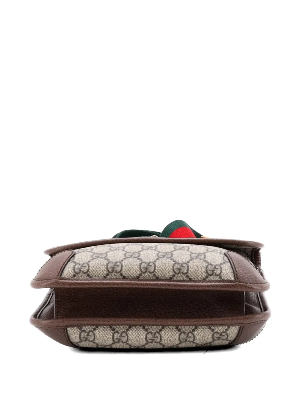 Gucci Pre-owned Neo Vintage Flap Messenger GG Coated Canvas Small Crossbody Bag in Brown, view 4
