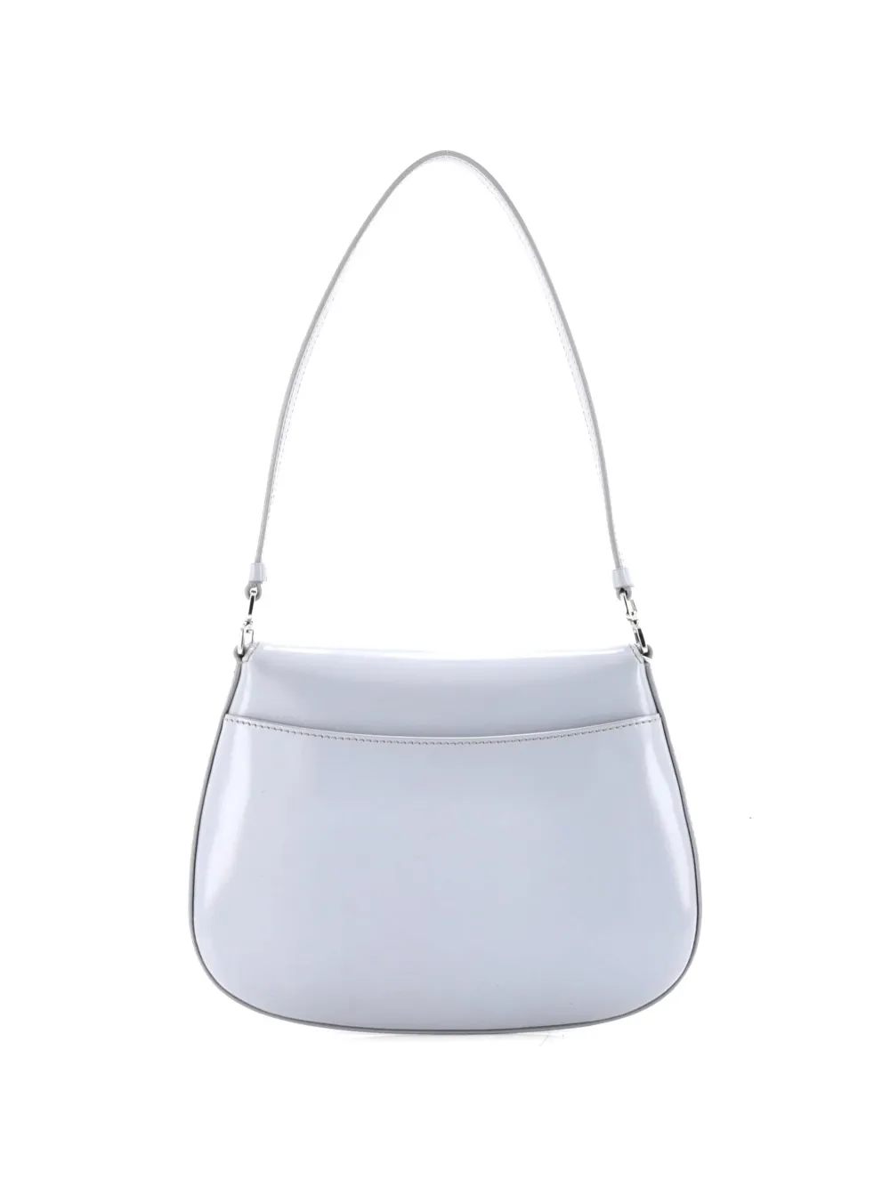 Prada Pre-owned Cleo Flap Shoulder Bag Spazzolato Leather Small Hobo Bag in Blue, view 2