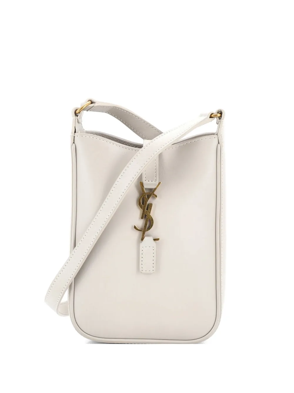 Saint Laurent Pre-Owned Le 5 a 7 Vertical Shoulder Bag Leather Mini crossbody bag - Toni neutri