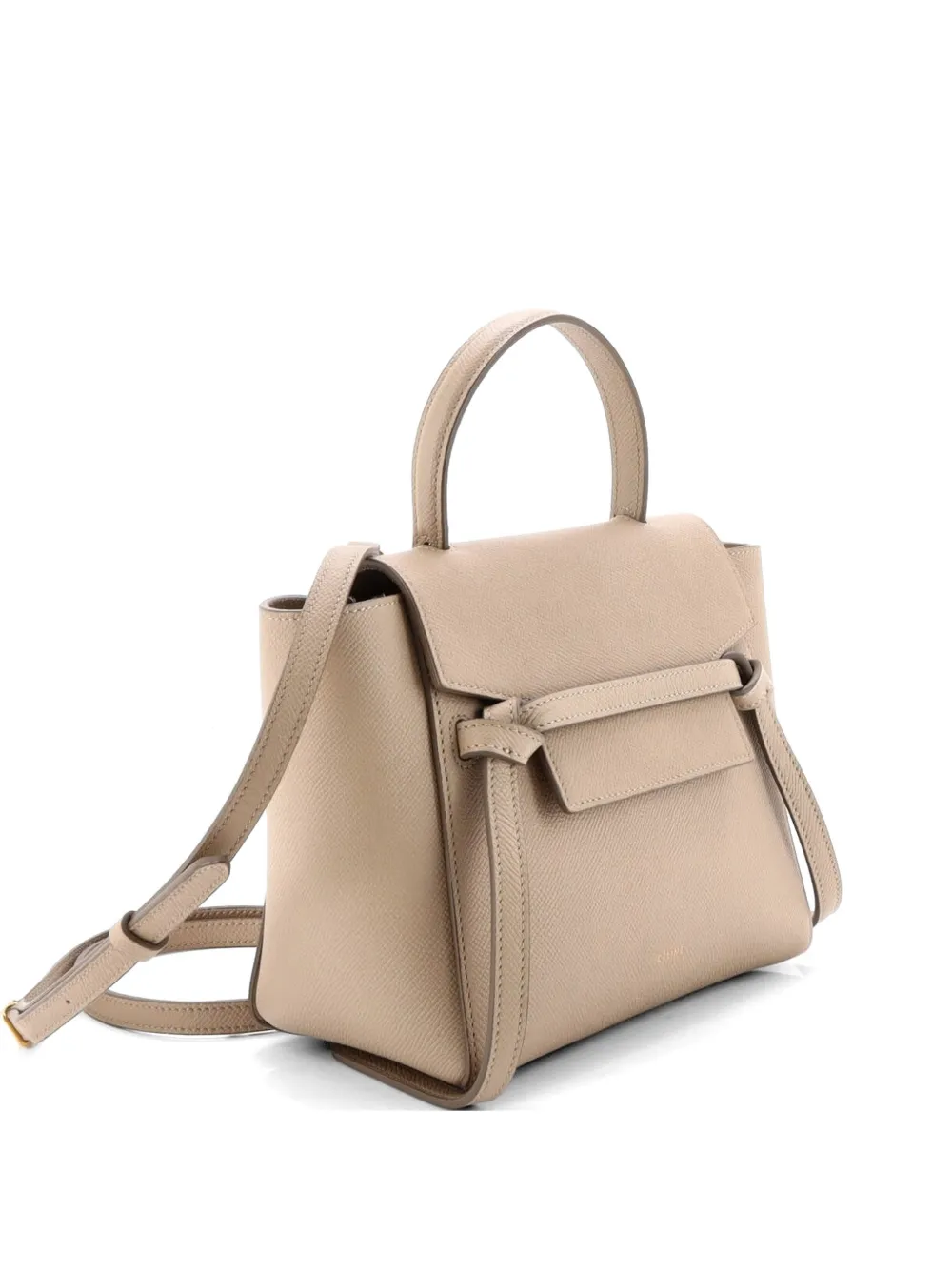 Celine Pre-Owned Belt Bag Textured Leather Nano shoulder bag - Toni neutri