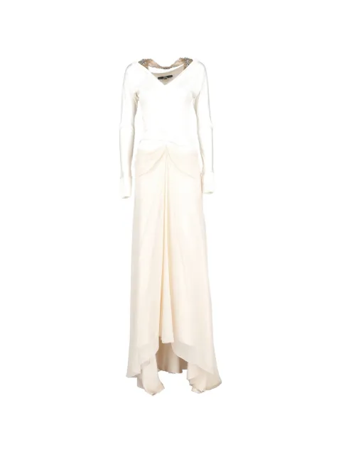 Gianfranco Ferré Pre-Owned V-neck maxi dress