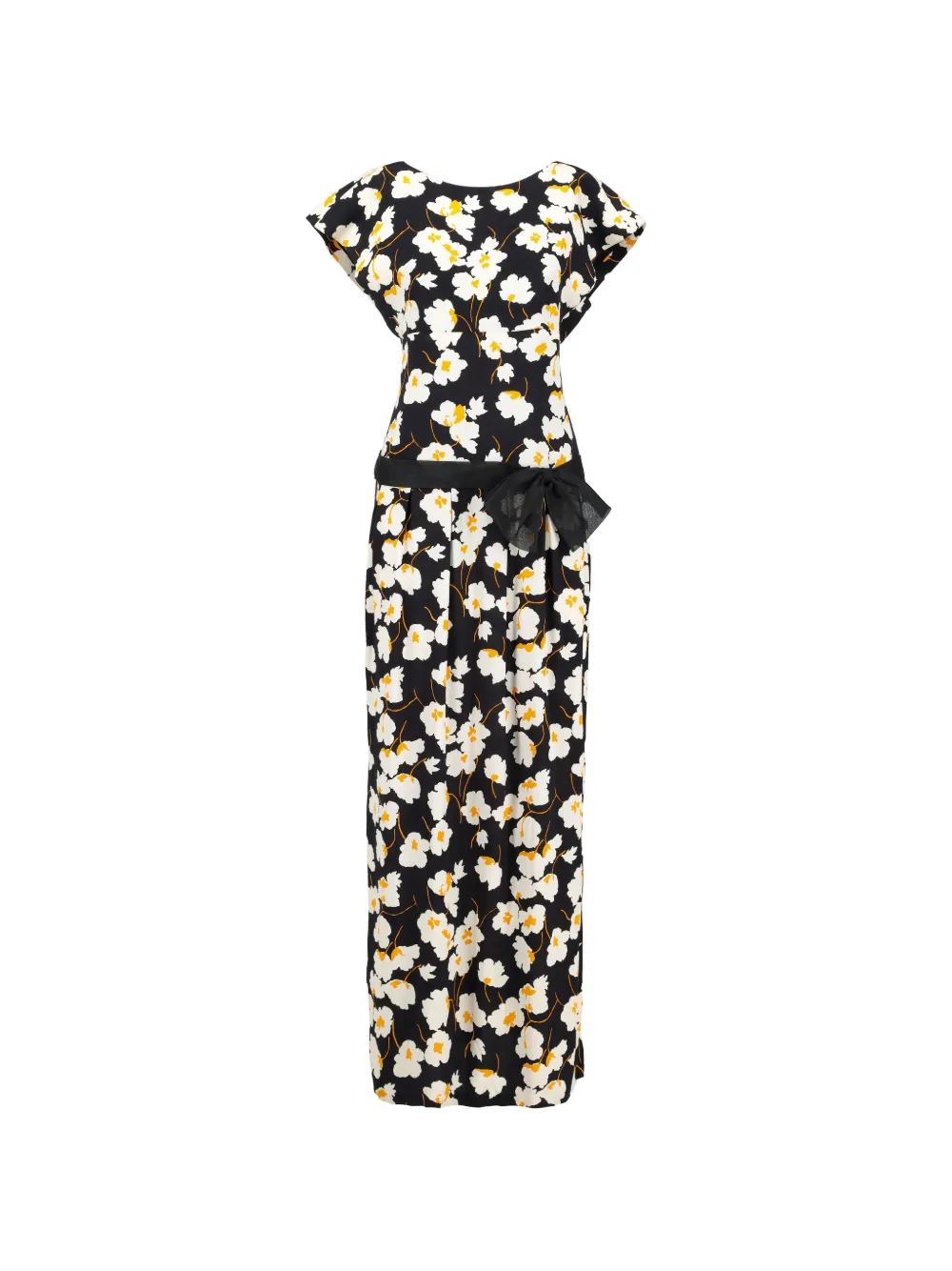 Andrè Laug Vintage crew-neck midi dress - Nero