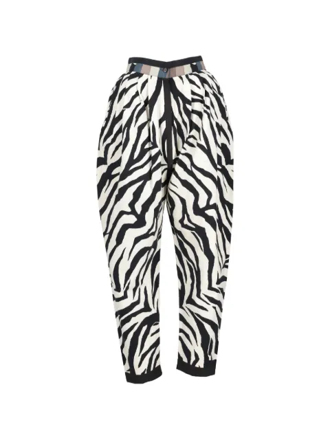 Versace Pre-Owned zebra-print trousers