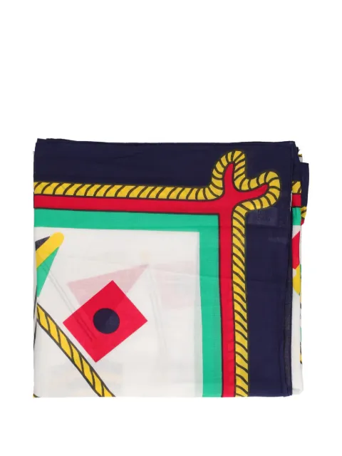 Mila Schon Vintage mascada con estampado geométrico