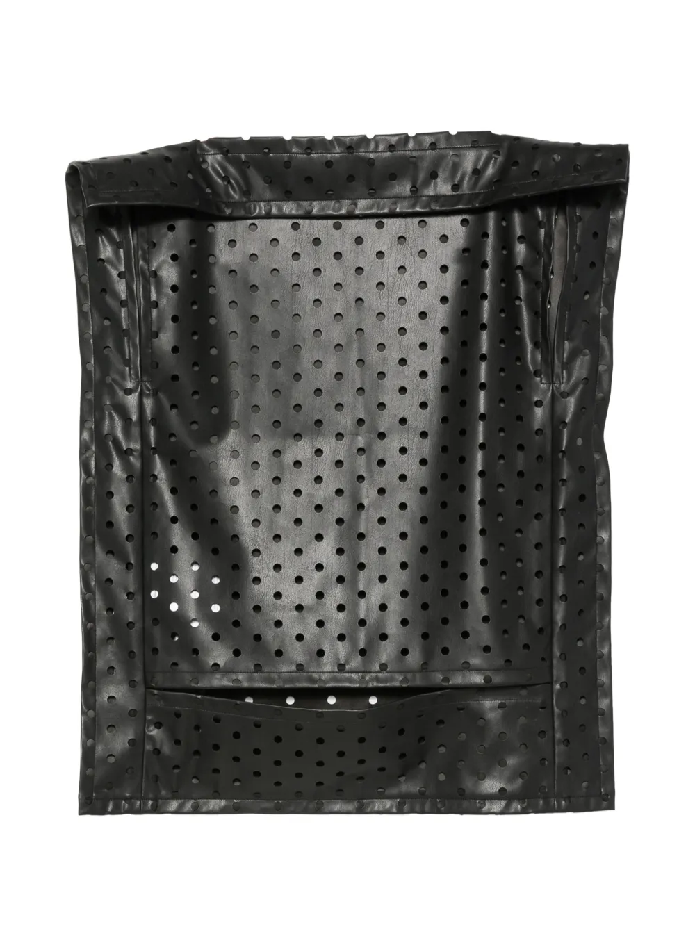 Junya Watanabe Mouwloze top met geperforeerde details Zwart