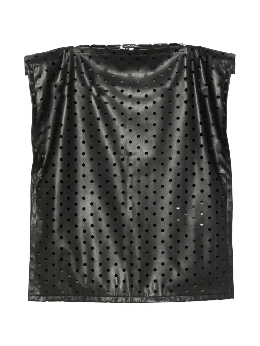Junya Watanabe Top smanicato traforato - Nero