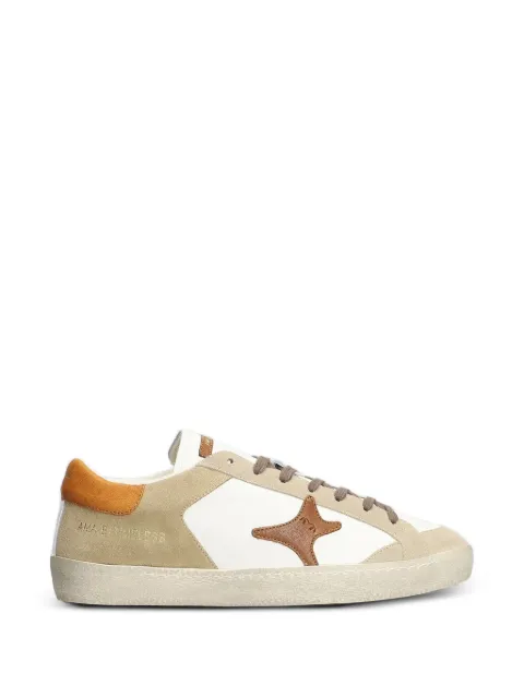Ama Brand suede-panelled star-patch sneakers