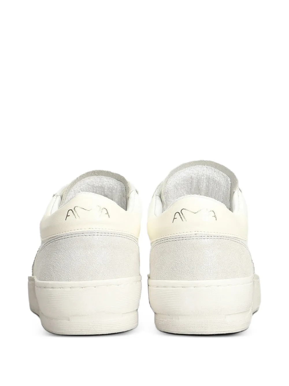 Ama Brand glitter-star sneakers Wit